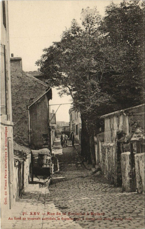 Carte postale ancienne Paris (13e) Rue de la Fontaine a Mulard à Paris 13e