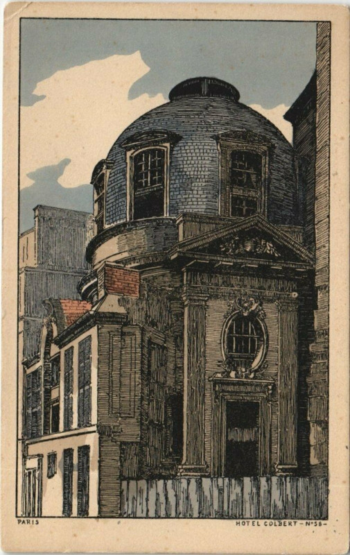 Carte postale ancienne Paris (5e) Hotel Colbert à Paris 5e