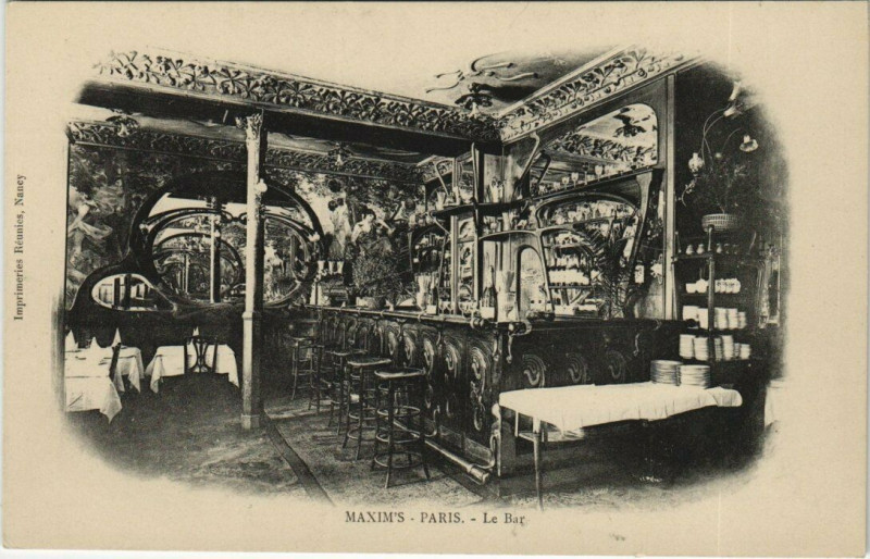 Carte postale ancienne Paris (8e) Maxim'S Le Bar à Paris 8e