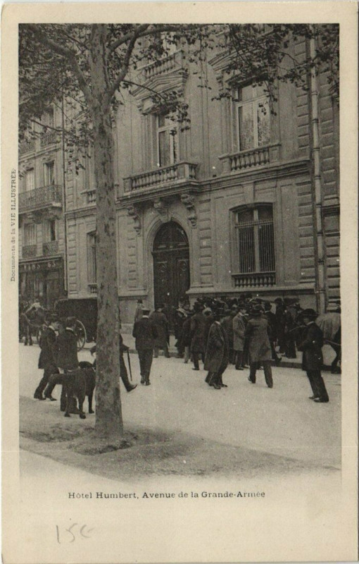 Carte postale ancienne Hôtel Humbert - Avenue de la Grande-Armée à Paris 16e