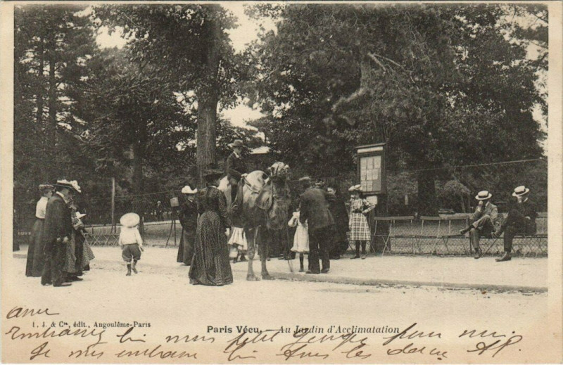 Carte postale ancienne Au Jardin d'Acclimatation à Neuilly-sur-Seine