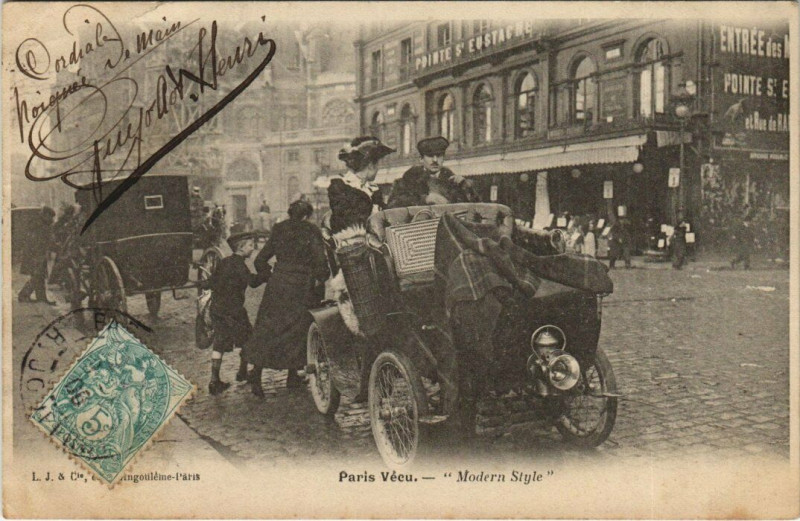 Carte postale ancienne Paris Vécu. Modern Style à Paris
