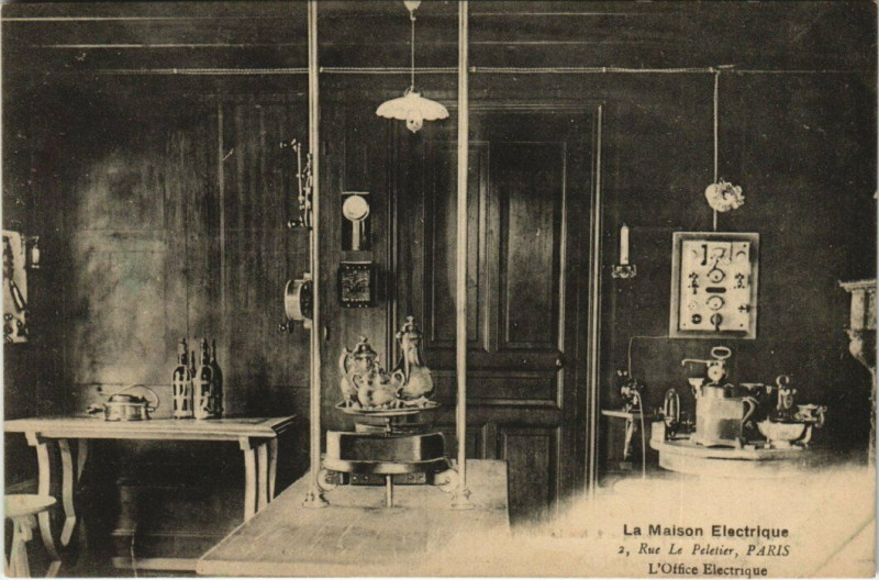 Carte postale ancienne Paris (9e) Maison Electrique. L'Office Electrique à Paris 9e