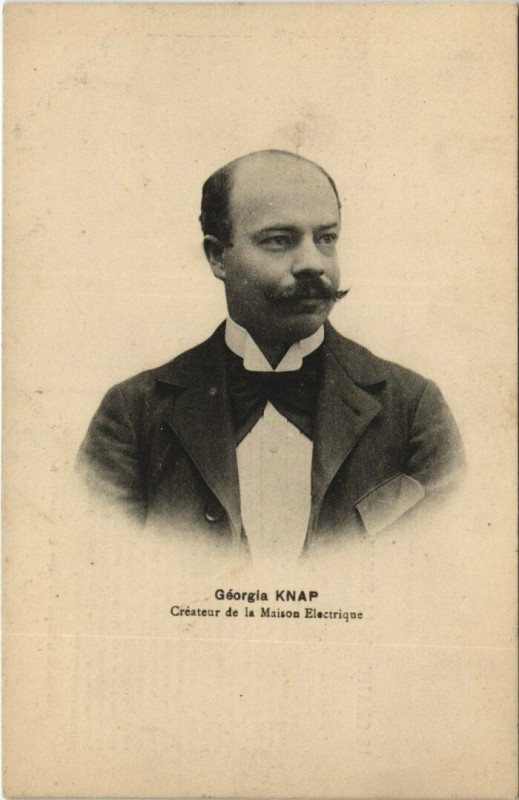 Carte postale ancienne Paris (9e) Maison Electrique. Georgia Knap Createur à Paris 9e