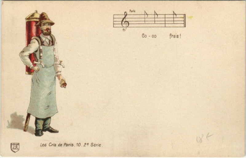 Carte postale ancienne Les Cris de Paris 10 2e Serie