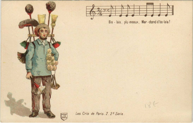 Carte postale ancienne Les Cris de Paris 2 2e Serie