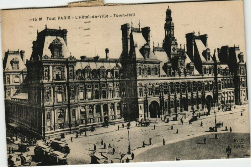 Carte postale ancienne Tout Paris (4e) 15 M - L'Hotel de Ville à Paris 4e