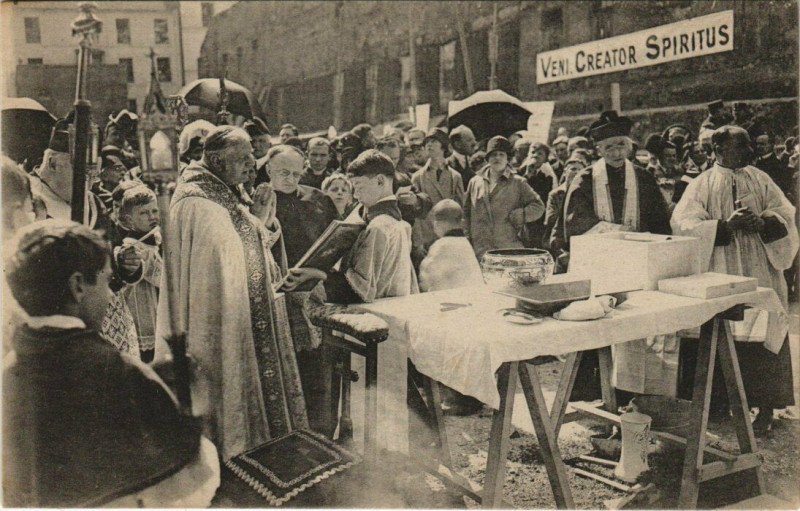 Carte postale ancienne Paris scene spirituel religieuse
