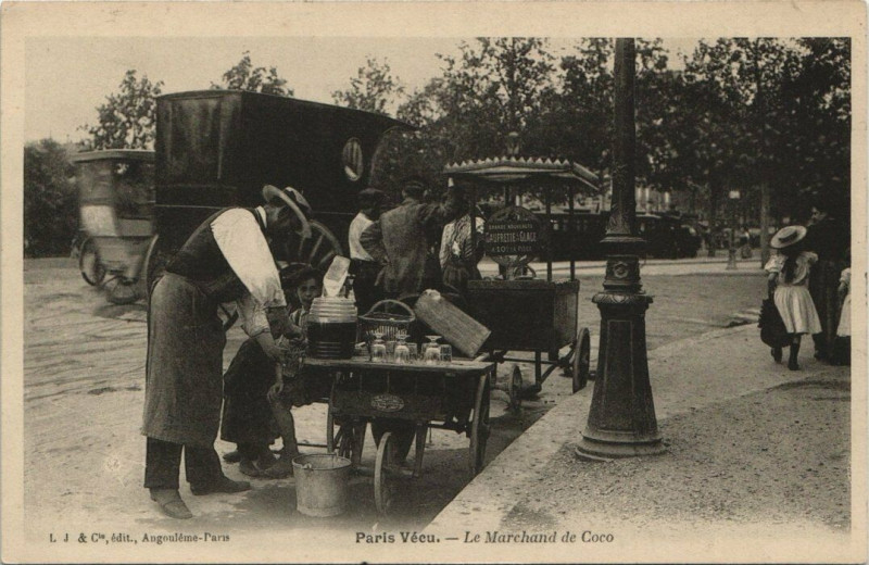 Carte postale ancienne Paris Vécu. Le Marchand de Coco