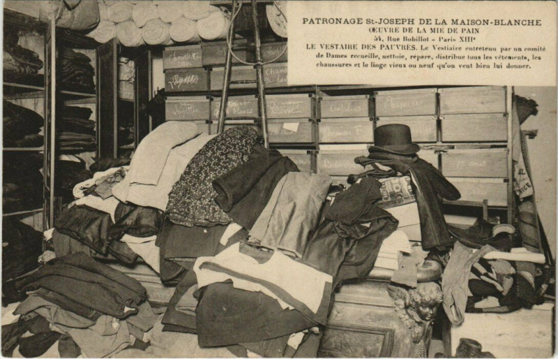 Carte postale ancienne Paris (13e) 54 Rue Bobillot. Patronage Saint-Joseph à Paris 13e