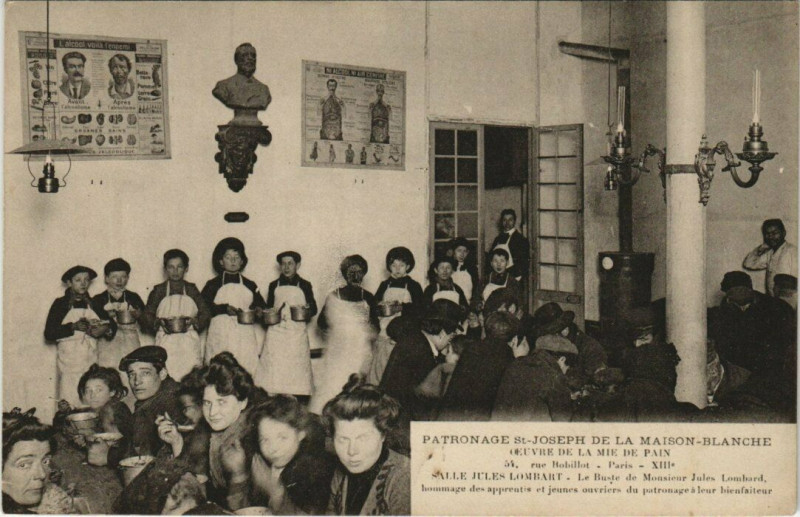 Carte postale ancienne Paris (13e) 54 Rue Bobillot. Patronage Saint-Joseph à Paris 13e