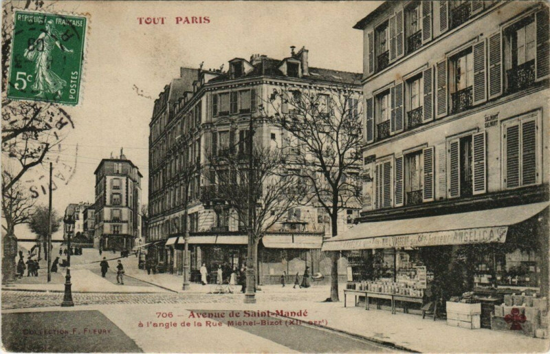 Carte postale ancienne Tout Paris (12e) 706 Avenue de Saint-Mande à Paris 12e