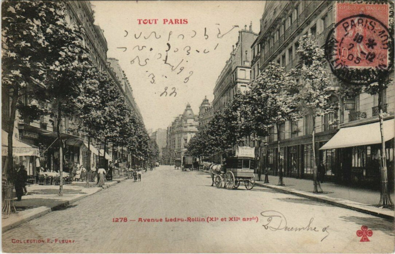Carte postale ancienne Tout Paris (12e) 1278 Avenue Ledru-Rollin à Paris 12e