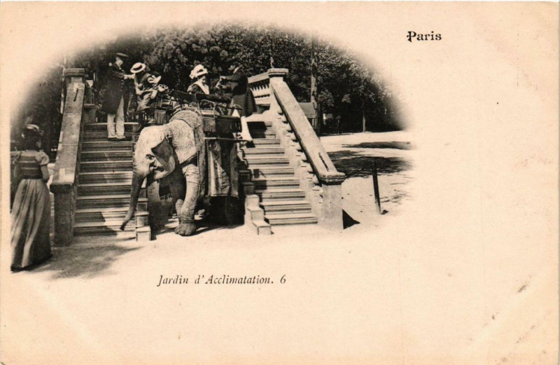 Carte postale ancienne Jardin d'Acclimatation à Neuilly-sur-Seine