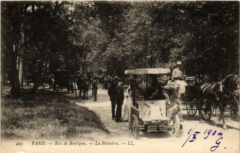Carte postale ancienne Bois de Boulogne - La Potinière à Paris 16e