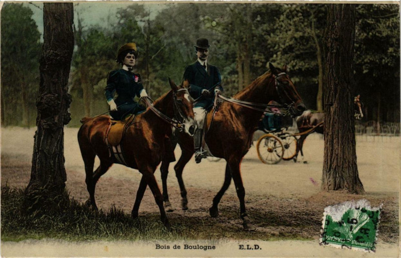 Carte postale ancienne Bois de Boulogne à Paris 16e