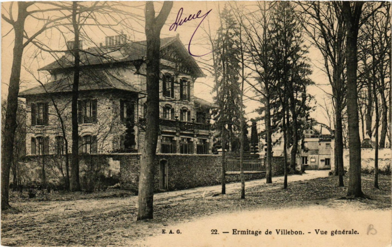 Carte postale ancienne Ermitage de Villebon - Vue générale