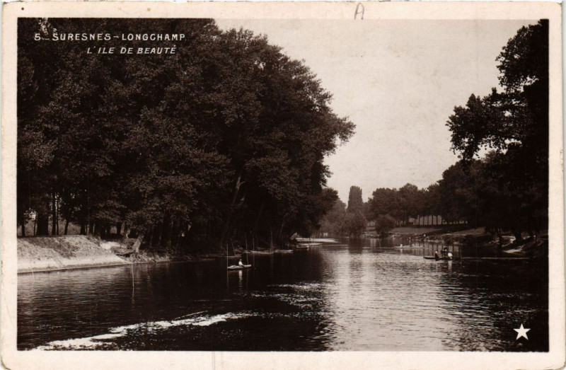 Carte postale ancienne Suresnes-Longchamp - L'Ile de Beauté à Suresnes