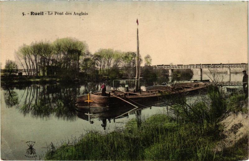 Carte postale ancienne Rueil - Le Pont des Anglais