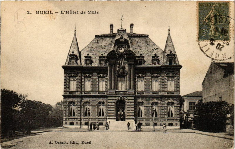 Carte postale ancienne Rueil - L'Hotel de Ville