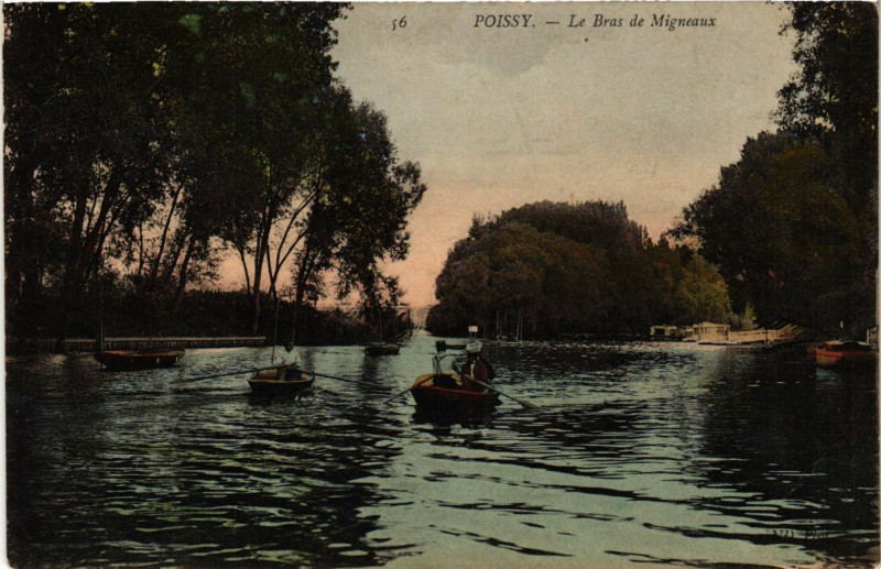 Carte postale ancienne Poissy - Le Bras de Migneaux