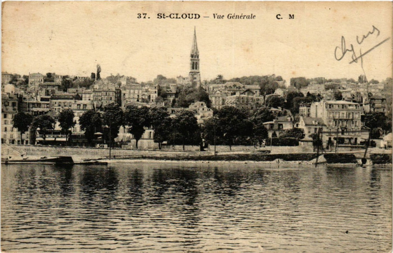 Carte postale ancienne Saint-Cloud - Vue Générale à Saint-Cloud
