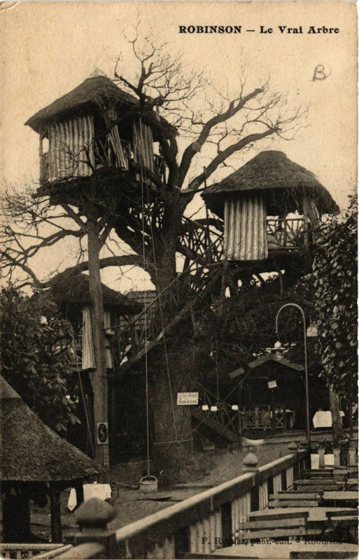 Carte postale ancienne Robinson - Le Vrai Arbre