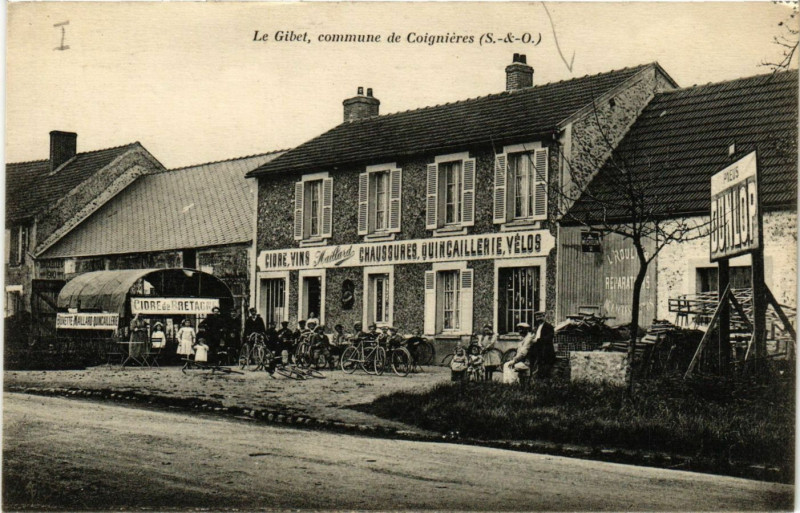 Carte postale ancienne Le Gibet commune de Coignieres