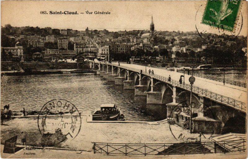 Carte postale ancienne Saint-Cloud - Vue Générale à Saint-Cloud