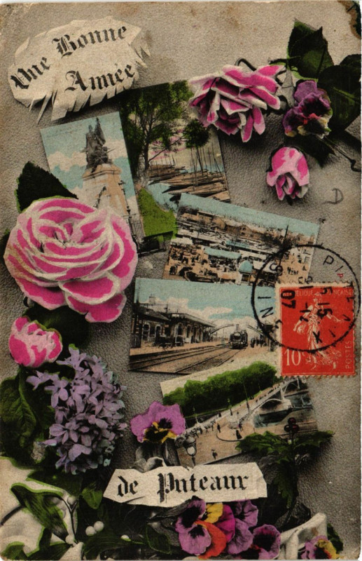 Carte postale ancienne Une Bonne Année de Piteam