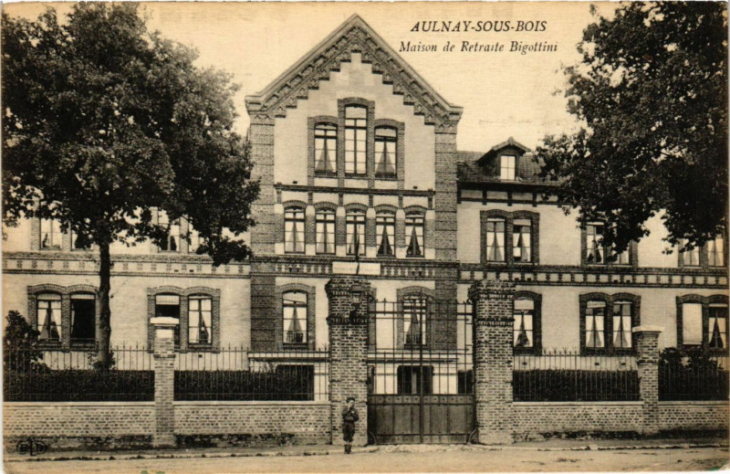Carte postale ancienne Aulnay-sous-Bois - Maison de Retraite Bigottins à Aulnay-sous-Bois