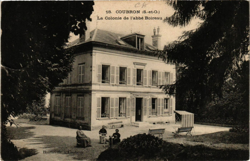 Carte postale ancienne Courron - La Coloie de l'abbé Boireau