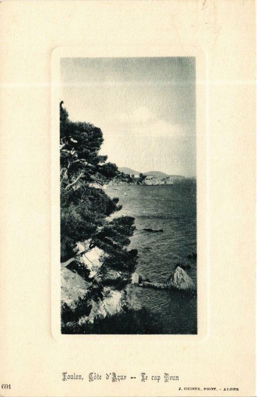 Carte postale ancienne Geiser 691 Toulon Le cap Brun à Toulon
