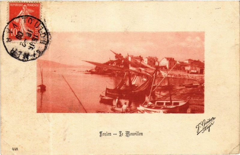 Carte postale ancienne Geiser 448 Toulon Le Mourillon à Toulon