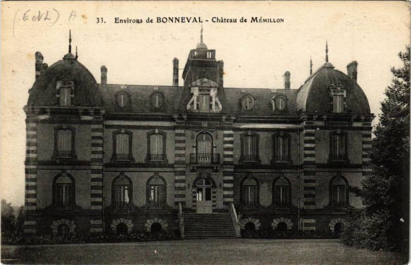 Carte postale ancienne Env. de Bonneval - Chateau de Mémillon à Bonneval