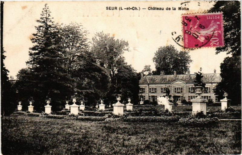 Carte postale ancienne Seur - Chateau de la Motte à Seur