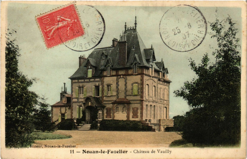 Carte postale ancienne Nouan-le-Fuzelier - Chateau de Vauilly à Nouan-le-Fuzelier