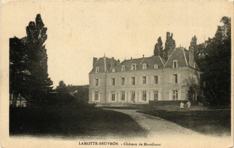 Carte postale ancienne Lamotte-Reuvron - Chateau de Montfrane