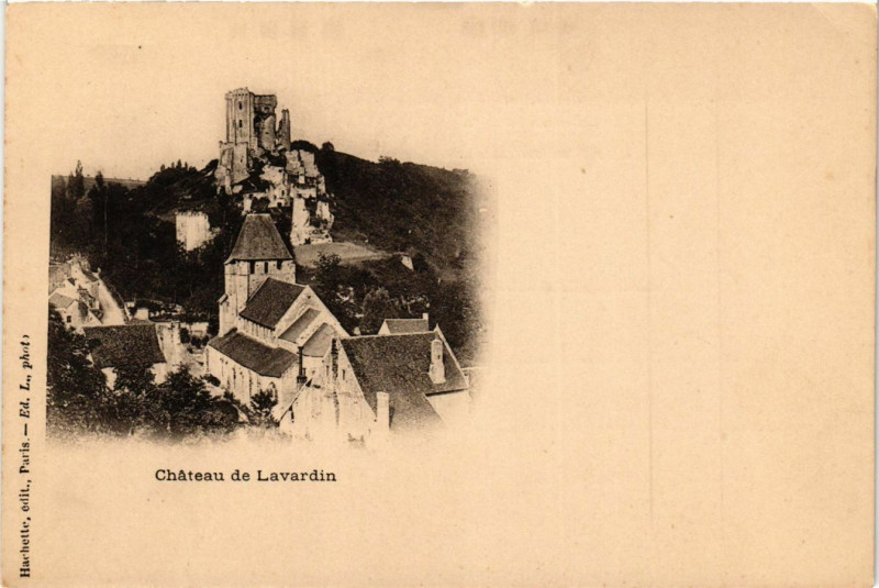 Carte postale ancienne Chateau de Lavardin à Lavardin