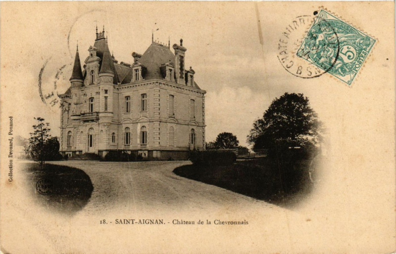 Carte postale ancienne Saint-Aignan - Chateau de la Chevronnais à Saint-Aignan