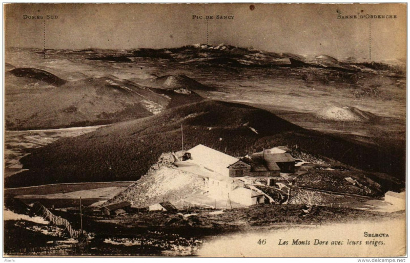 Carte postale ancienne Les Mont-Dore avec leurs neiges à Mont-Dore