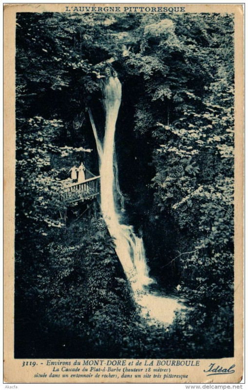 Carte postale ancienne Env. du Mont-Dore et de La Bourboule à La Bourboule