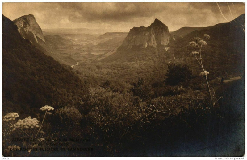 Carte postale ancienne Les Roches Tuiliere et Sanadoire