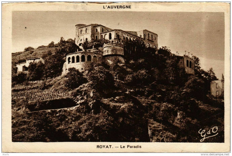 Carte postale ancienne Royat Le Paradis à Royat