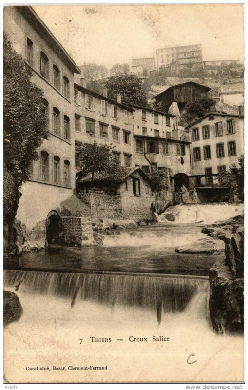 Carte postale ancienne Thiers Creux Salier à Thiers