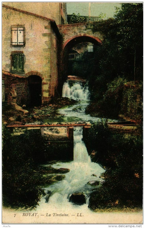 Carte postale ancienne Royat La Tiretaine à Royat