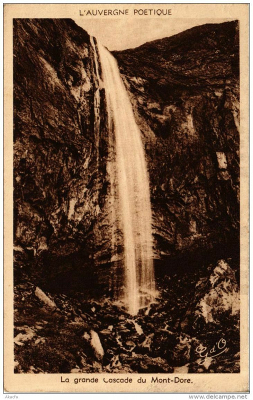 Carte postale ancienne Le Mont-Dore La Grande Cascade du Mont-Dore à Mont-Dore