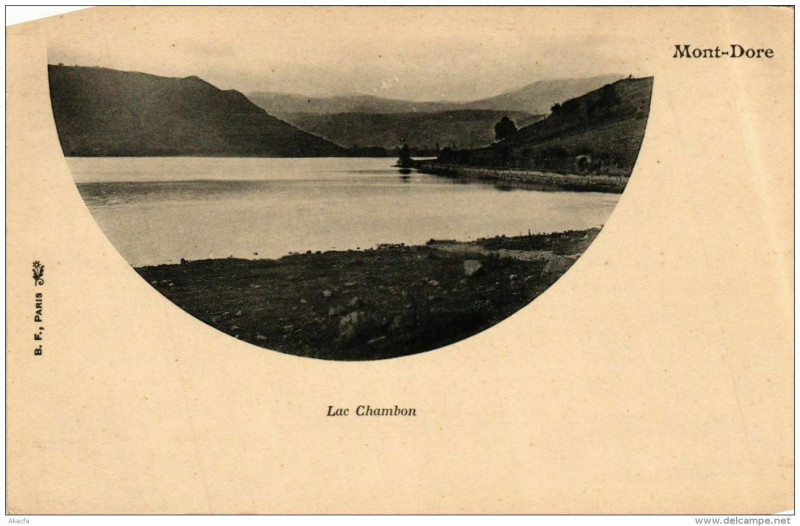 Carte postale ancienne Le Mont-Dore Lac Chambon à Mont-Dore