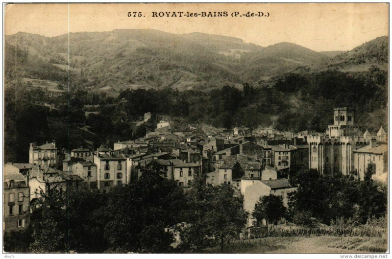 Carte postale ancienne Royat-les-Bains à Royat