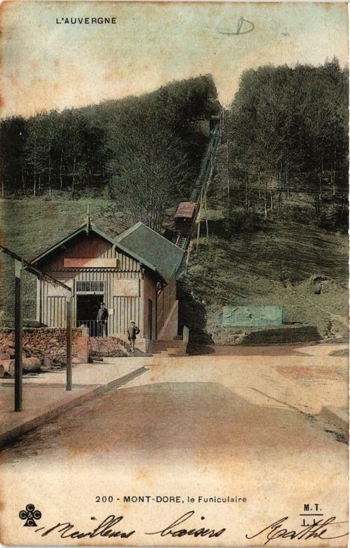 Carte postale ancienne Le Mont-Dore Le Funiculaire à Mont-Dore